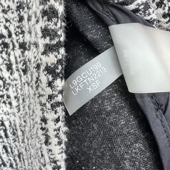 Karl Lagerfeld Paris Womens 0 Tweed Faux Leather Trim One-Button Blazer Black - Picture 9 of 12